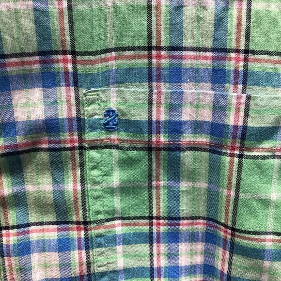Izod Saltwater Relaxed Classic Size Extra large (XL) Green Short Sleeve - Picture 3 of 4